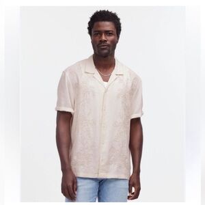 Madewell Camp Shirt S Ivory